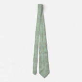 Vert sauge et cravate classique de mandala d'or (Dos)