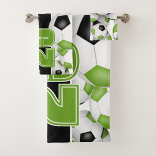vert vif noir Beaucoup de balles de football sport
