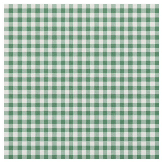 Verte et blanc En vichy tissu Motif (Échantillon)