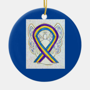 Vessie Cancer Sensibilisation Ruban Angel Ornement