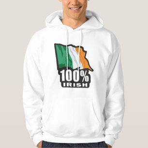 Veste À Capuche 100% Irish/St. Patrick's Day