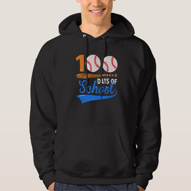 Veste À Capuche 100 Jours De Baseball Scolaire 100E Jour Premium (Devant)