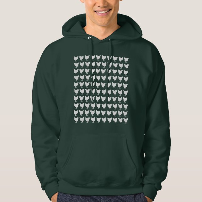 Veste À Capuche 100 poulets - Blanc (Devant)