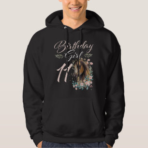 Veste À Capuche 11e anniversaire fille Horse Lover 11 ans Annivers