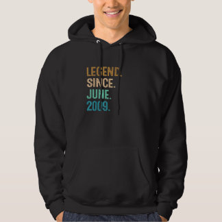 Veste À Capuche 13 Ans Légende depuis Juin 2009 13ème Anniversaire