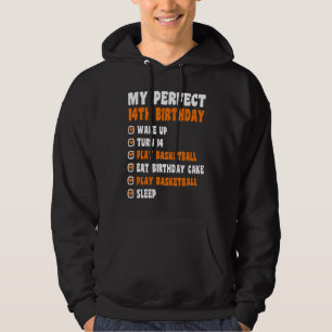 Veste À Capuche 14 ans Perfect 14e anniversaire Basketball 14e