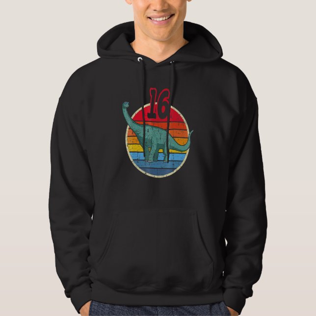 Veste À Capuche 16e anniversaire I Brachiosaurus Diplodocus I Fami (Devant)