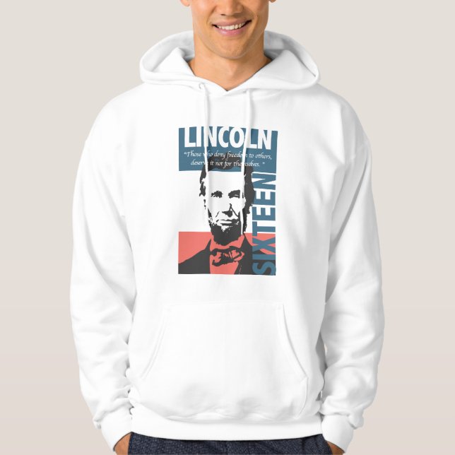 Veste À Capuche 16ème président d'Abraham Lincoln (Devant)