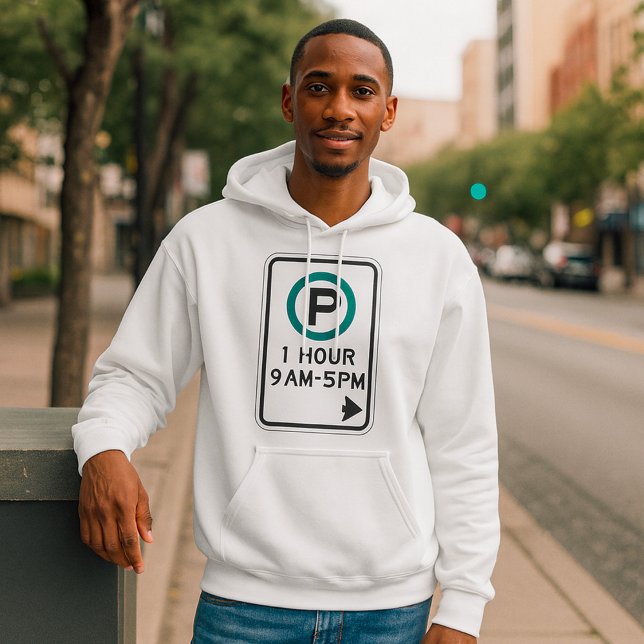 Veste À Capuche 1 Heure De Parking Pour Zones De Parking Contrôlée (Créateur téléchargé)