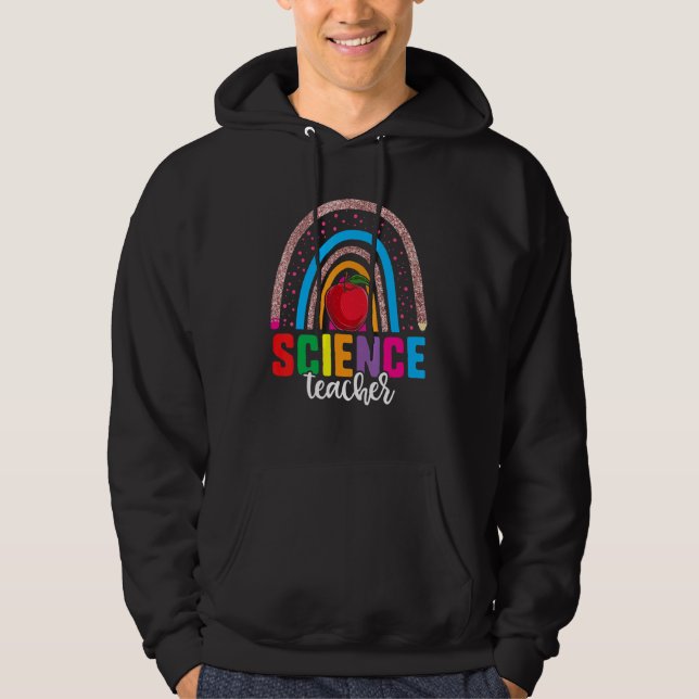 Veste À Capuche 1ère Journée De Professeur De Sciences Amusez-Vous (Devant)