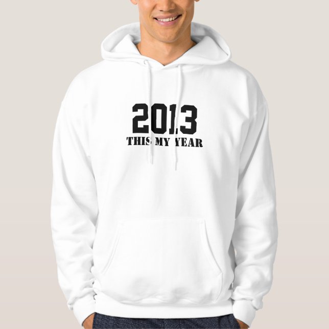 Veste À Capuche 2013 nous courons ceci comme un chandail de classe (Devant)