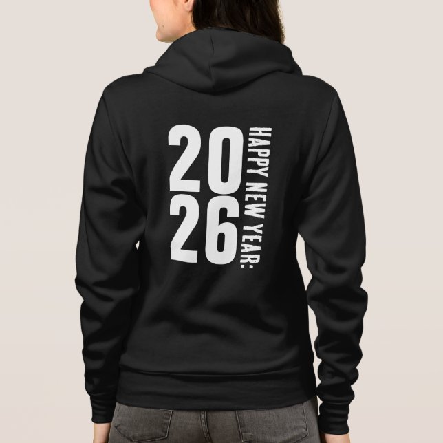 Veste À Capuche 2026 Bonne Année-45345 (Dos)
