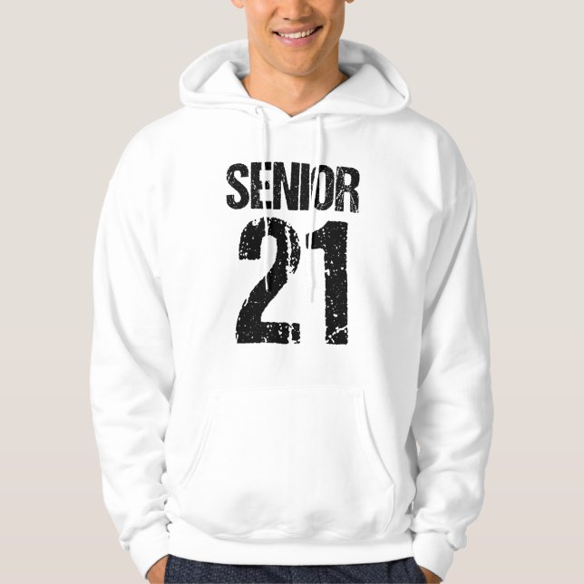Veste À Capuche 21, 2021 Senior, Class of 2021, Senior 2021 (Devant)