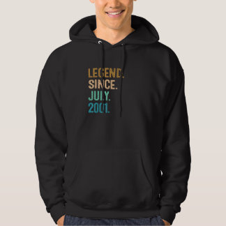 Veste À Capuche 21 Ans Légende depuis juillet 2001 21ème anniversa