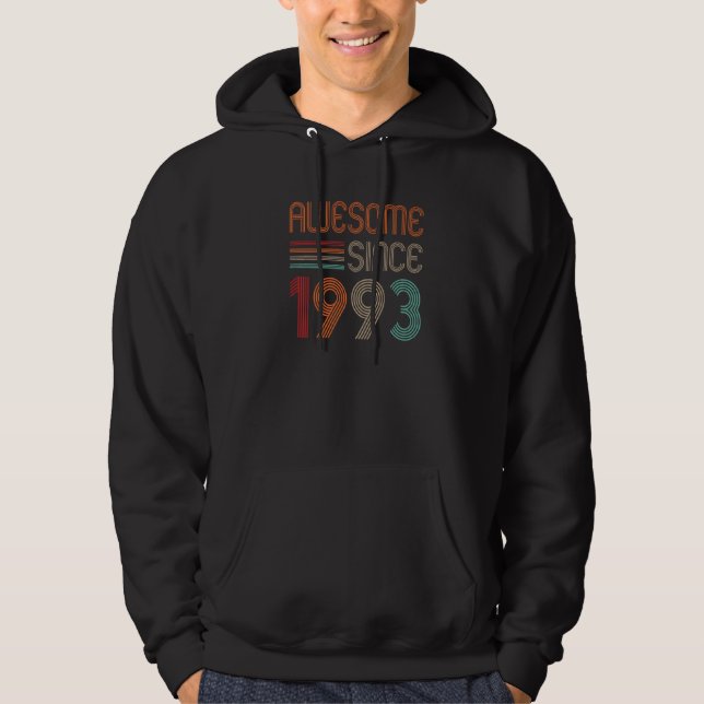 Veste À Capuche 29 Ans d'âge stupéfiant depuis 1993 29e Naissance (Devant)