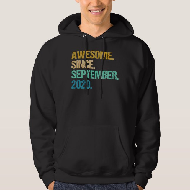 Veste À Capuche 2 Ans Funny Awesome depuis Septembre 2020 2e (Devant)
