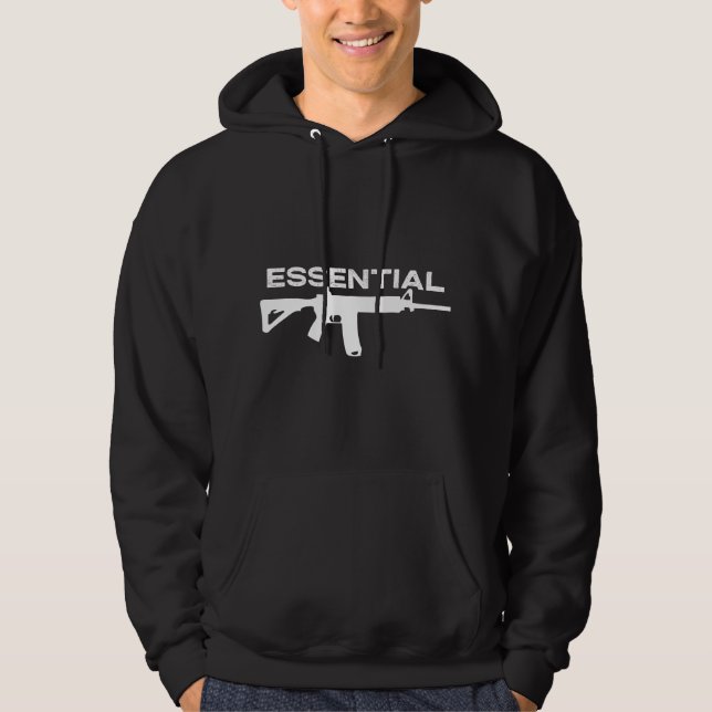 Veste À Capuche 2A 2e amendement - AR15 essentiel - Cadeau pro-arm (Devant)