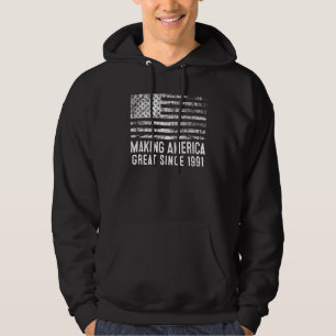 Veste À Capuche 32e anniversaire de la grandeur de l'Amérique depu