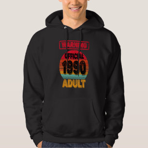 Veste À Capuche 32E Anniversaire Né En 1990 Hommes Femmes 32Ans Âg