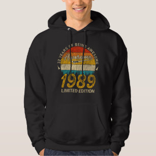 Veste À Capuche 36 Ans 1989 Rétro Magnifique 36e anniversaire Cade