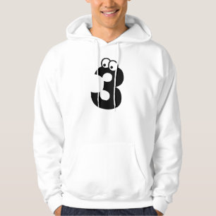 Veste À Capuche 3, lettre avec globes oculaires