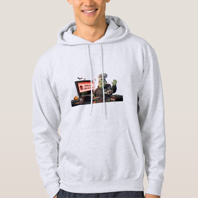 Veste À Capuche 3D Cute Zombie Programmer Chef - Error 666 Coffee  (Devant)