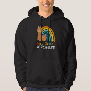 Veste À Capuche 3e année No Prob Llama 3e année Enseignant d'équip