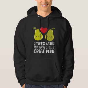 Veste À Capuche 3e anniversaire Mariage cadeau couple marié poire
