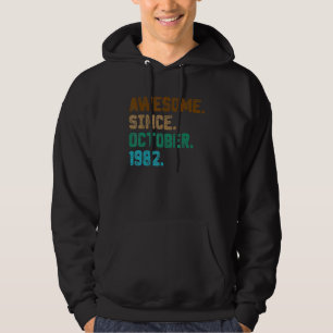 Veste À Capuche 40 ans stupéfiant depuis octobre 1982 40e naissanc