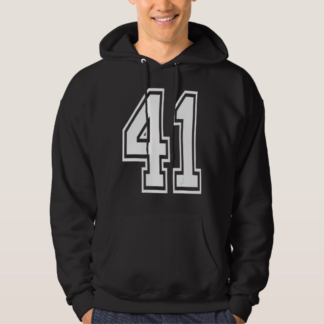 Veste À Capuche 41 Anniversaire Numéro du collège (Devant)