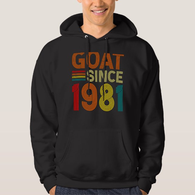 Veste À Capuche 41e anniversaire 41 ans chèvre depuis 1981 (Devant)