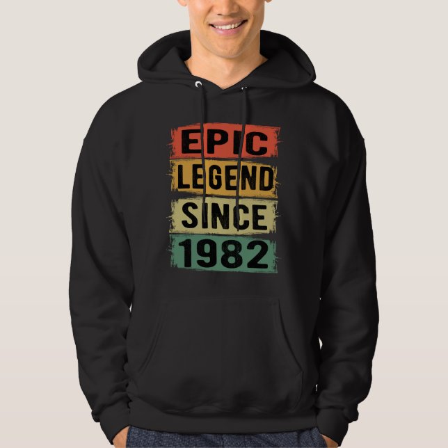 Veste À Capuche 43 ans Anniversaire 1982 Epic Legend 43e anniversa (Devant)