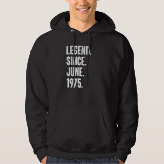 Veste À Capuche 47 Ans 47e Anniversaire Légende depuis juin 1975