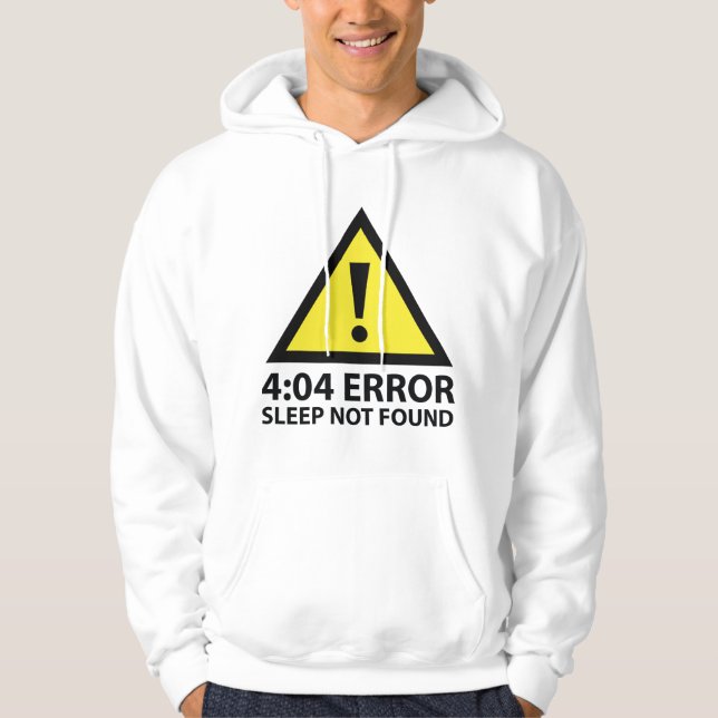 Veste À Capuche 4:04 Erreur de veille introuvable (Devant)