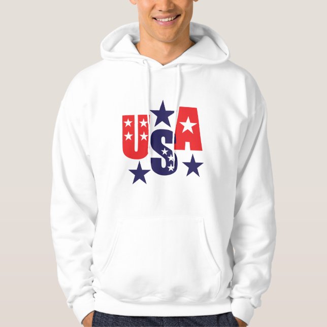 Veste À Capuche 4 juillet États-Unis Drapeau Liberté cadeaux (Devant)