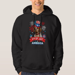 Veste À Capuche 4 juillet Jour de fête patriotique chien épagneul