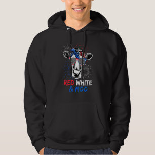 Veste À Capuche 4 juillet Lunettes de soleil de vache Patriotique 