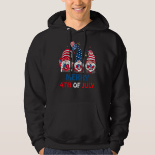 Veste À Capuche 4 juillet Patriotique Gnomes L'été USA Indepe