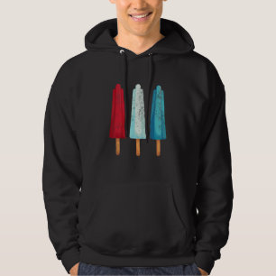Veste À Capuche 4 juillet Popsicle Rouge Blanc Bleu Bleu Américain