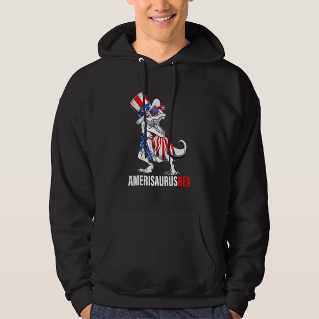 Veste À Capuche 4 juillet Rex Dinosaur Amerisaurus Rex Garçons Enf (Devant)