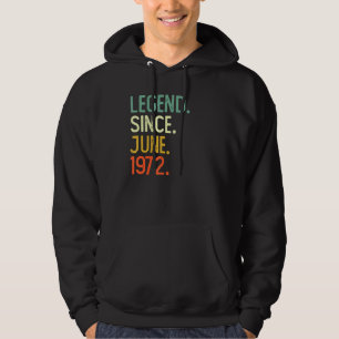 Veste À Capuche 50 ans de légende depuis juin 1972 50e anniversair