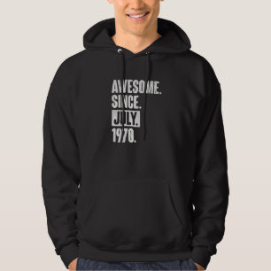 Veste À Capuche 52 Ans 52e Anniversaire Awesome Depuis Juillet 197