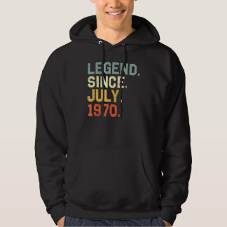 Veste À Capuche 52 Ans Garçons Filles Awesome Depuis Juillet 1970