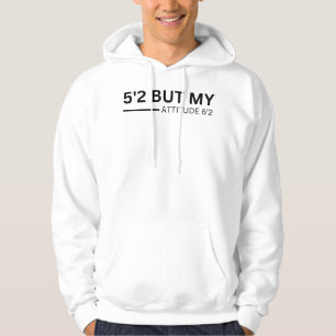 Veste À Capuche 5'2 Mais Mon Attitude 6'2 drôle d'idée petite fill
