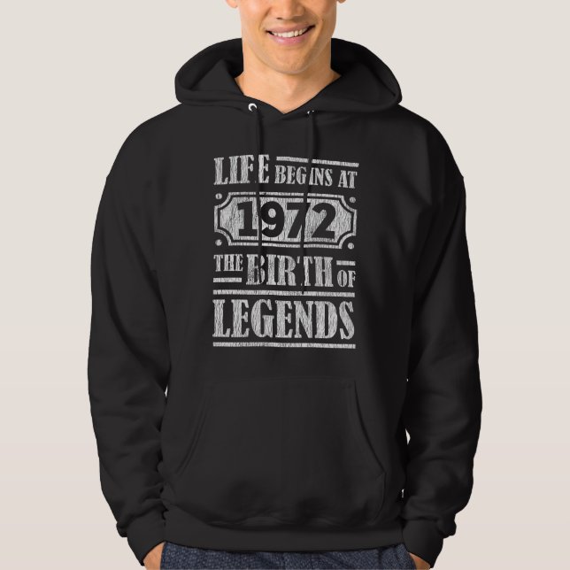 Veste À Capuche 53 Ans 1972 Naissance De La Légende 53E Anniversai (Devant)