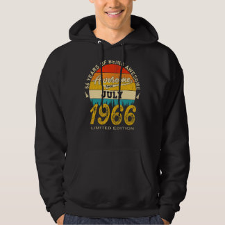 Veste À Capuche 56 Ans Awesome depuis Juillet 1966 56e Anniversair