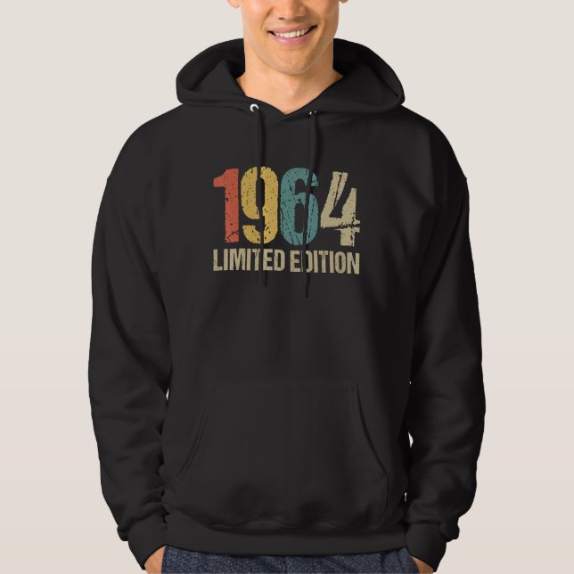 Veste À Capuche 58e anniversaire Dames Mens 58 ans 1964 (Devant)