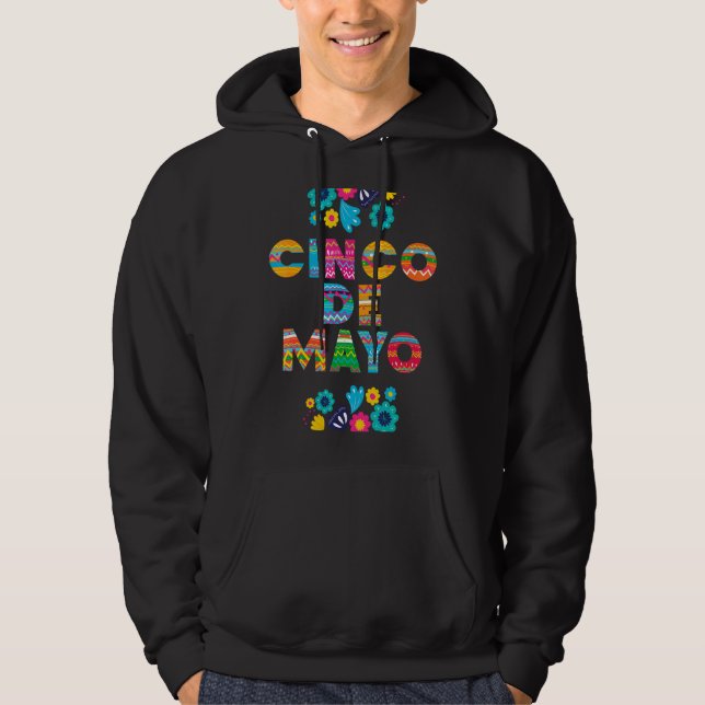 Veste À Capuche 5 De Mayo Cinco De Mayo Sombrero Maraca 6 (Devant)