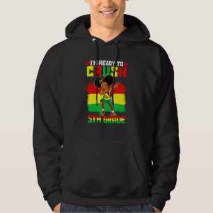 Veste À Capuche 5e année Dabbing Black African Girls Retour à Scho