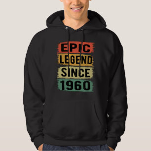 Veste À Capuche 65 ans Anniversaire 1960 Légende épique 65e annive